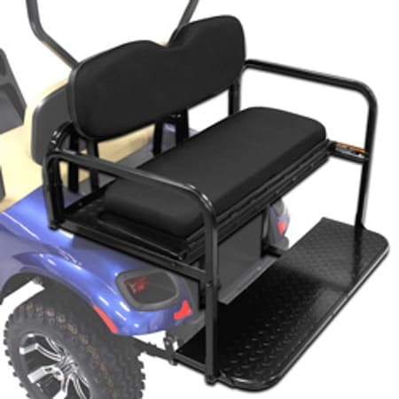 Replacement For Ezgo / Cushman / Textron Pro Fit Titan Rear Seat Kit Black Txt Model For Year 2003